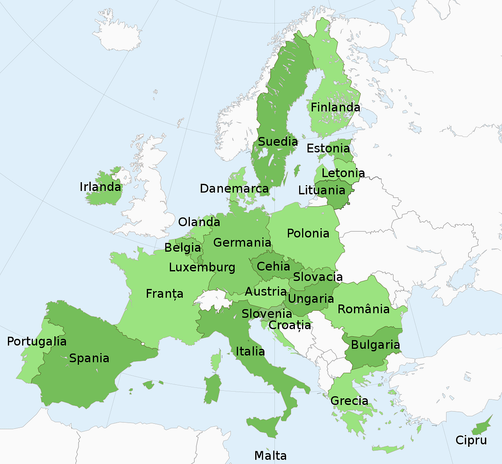 harta uniunii europene